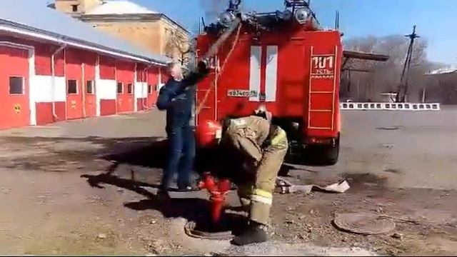 Установка АЦ на гидрант Усть-Абакан смотреть онлайн