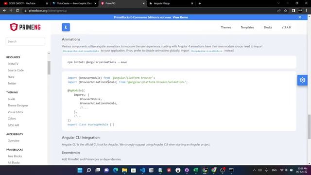 How to setup and install PRIMENG | Angular UI Components Toolkit смотреть онлайн