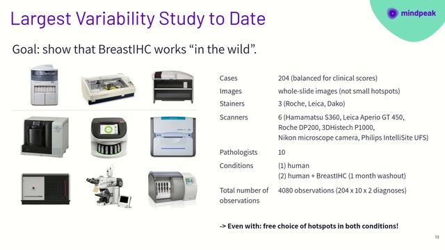 Mindpeak. Применение искусственного интеллекта в оценке ИГХ окрашивания