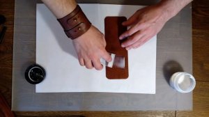 Мини кошелек из кожи своими руками. Leather wallet.