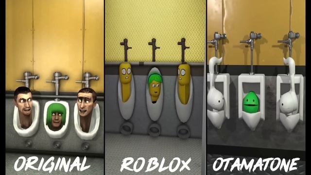 Skibidi toilet (All Episode) ORIGINAL vs ROBLOX vs Otamatone смотреть онлайн