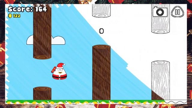 Ho! Ho! Ho! Can Santa Pou reach the best score? - Jet Pou Game смотреть онлайн