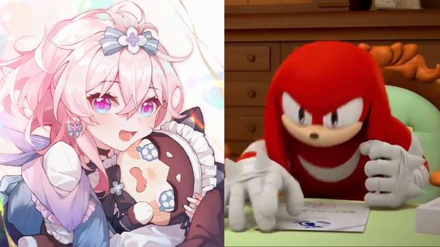 Knuckles rates March 7th from Honkai Star Rail смотреть онлайн