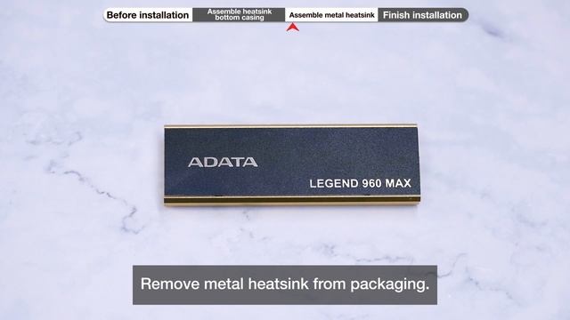 LEGEND 960 MAX SSD heatsink installation tutorial смотреть онлайн