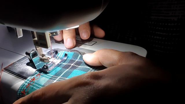 Декоротивная строчка на полотенцах#4