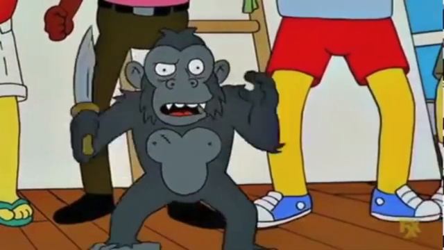 The Simpsons - Monkey Knife Fight смотреть онлайн