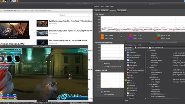 Back2Gaming plays Crisis Core: Final Fantasy VII on Linux using RX 580 8GB смотреть онлайн