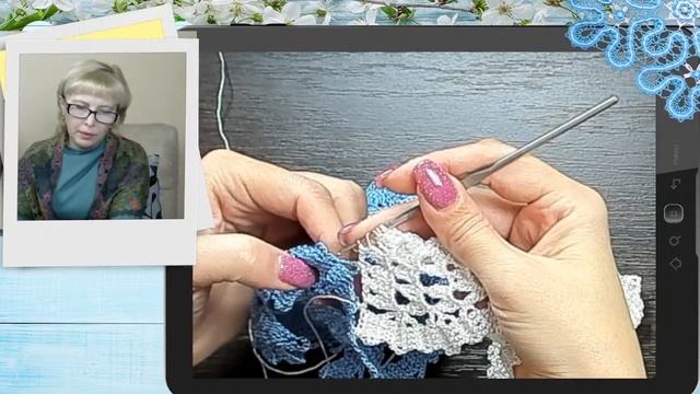 Вяжем мотив "Лебедь белая" в технике брюгге с попетельной диктовкой / вяжем крючком / эфир 4 смотреть онлайн