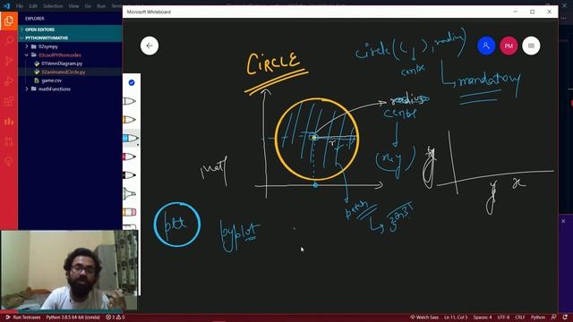 Drawing CIRCLE using Matplotlib | Python смотреть онлайн