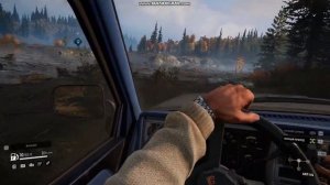 Вид из кабины - игра SnowRunner