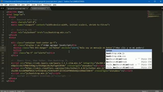 #1 Cómo agregar Javascript a nuestra hoja HTML - Curso de JavaScript desde cero para principiantes смотреть онлайн