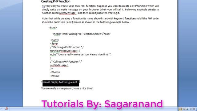How to create and call functions in php// Lesson-020/ in Hindi (Ligen Tutorials) смотреть онлайн