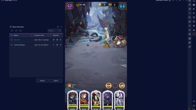 AFK Arena - Try Hard with autoclick (Using Macro in Nox) смотреть онлайн
