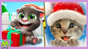 Говорящий Том vs Маленький Котенок.Новогодние Обновления в Любимых Играх.Какой Питомец Круче