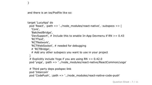 iOS : React Native build failed: 'React/RCTBridge.h' file not found смотреть онлайн