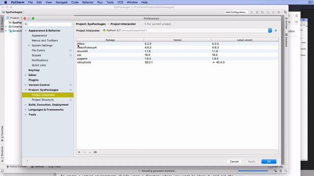 PyCharm New Projects, Packages, and Virtual Evironments смотреть онлайн