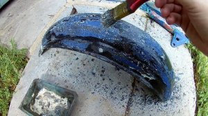 Как снять старую краску с деталей мотоцикла