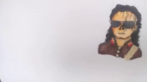 рисую постер с Майклом Джексоном .1 часть