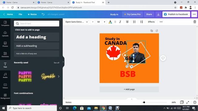 How to Make a Facebook Post Design With Canva # New Canva Bangla Tutorial 2021. смотреть онлайн
