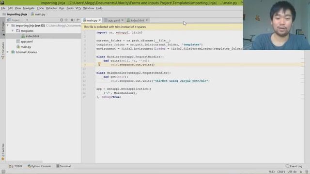 How to display html files using jinja2 templates and Appengine смотреть онлайн