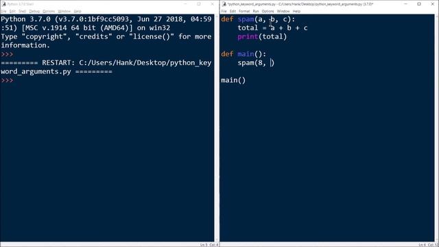 Python Programming Tutorial Part 4: Passing Keyword Arguments to Functions смотреть онлайн