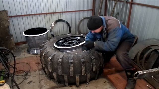 Диски для пневмохода с большим отрицательным вылетом. смотреть онлайн