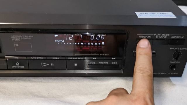 Sony CDP-470 Stereo Compact Disc CD Player with Remote Control смотреть онлайн