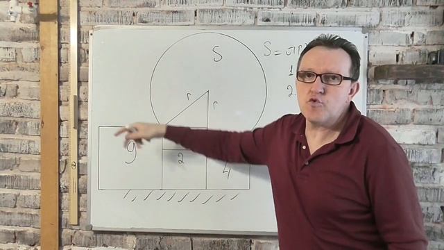 Найти площадь круга. смотреть онлайн