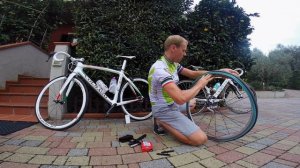 Замена камеры на шоссейном велосипеде