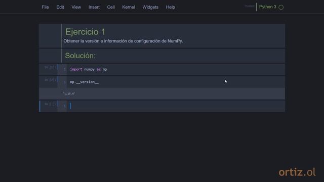 Numpy - Ejercicio 1: Obtener Versión y Configuración de Numpy смотреть онлайн