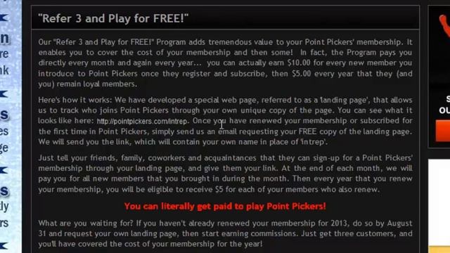 Point Pickers - Refer 3 and Play FREE! смотреть онлайн