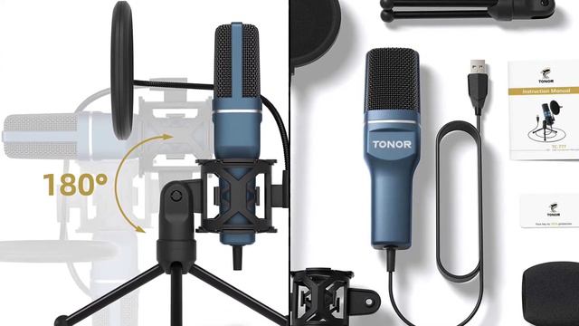 USB Microphone, TONOR Computer Condenser PC Gaming Mic with Tripod Stand Vocal Recording Laptop смотреть онлайн