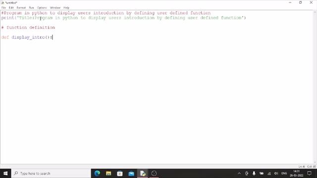 How to work in python IDLE|user defned function|1program|(HINDI)|part12 смотреть онлайн