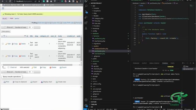 Laravel seeder and factory | How to seed data to laravel database using seeder and factory смотреть онлайн