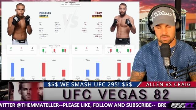 UFC Vegas 82 l Brendan Allen VS Paul Craig Full card breakdown predictions & betting смотреть онлайн