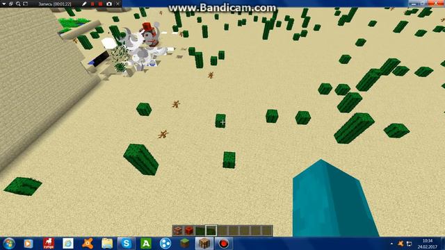 что будет если создать полоский мир только из песка и взорвать его (Minecraft) смотреть онлайн