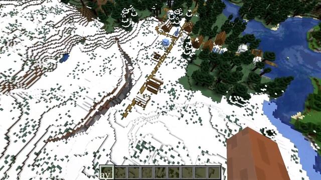 Minecraft 1.15 Seed 280: Hybrid #taiga #snow village at spawn смотреть онлайн