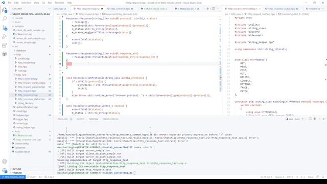 Coding C++ Socket server (pt. 2) смотреть онлайн