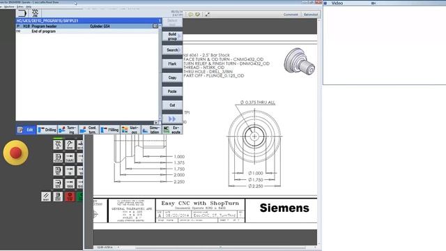 Siemens ShopTurn Setup & Programming Sinumerik 840D 828D смотреть онлайн