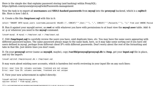Databases: How to easily bring 80 MySQL users into ProxySQL? (4 Solutions!!) смотреть онлайн