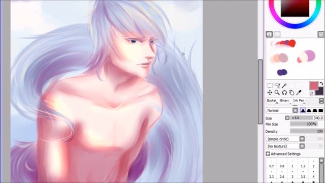 Anime/Manga Speedpaint in SAI - Drawing Spring Sakura Kemomimi Wolf Boy смотреть онлайн