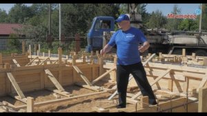 Как залить фундамент. Монолитная плита с ростверком - фундамент кирпичного дома.