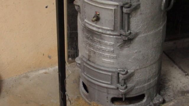 Отопление гаража.Буржуйка ПОВ-57. смотреть онлайн