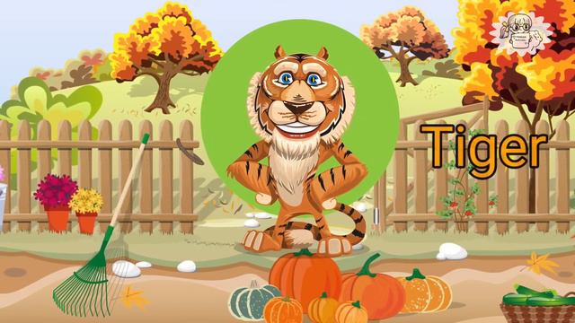 Wild animals for kids || forest animals name in English #lion смотреть онлайн
