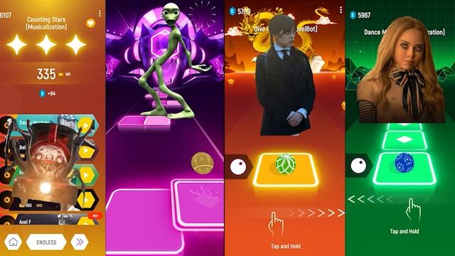 Choo Choo Charles - Wednesday Addams - Gomez & Rema - Calm Down - Megan (M3gan) | Tiles Hop EDM Rus смотреть онлайн