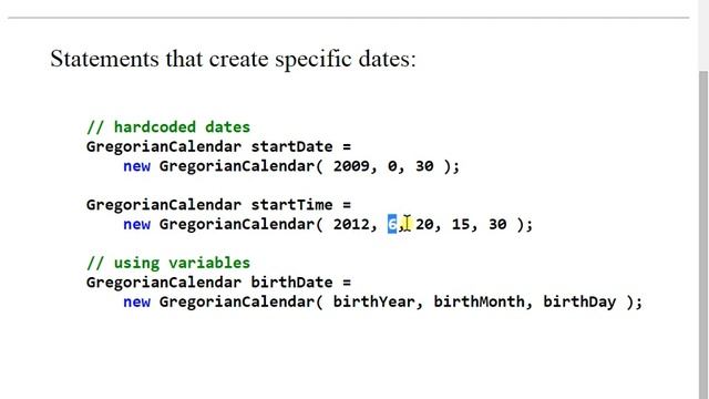 Week 03 GregorianCalendar, Date, DateFormat Part 1 смотреть онлайн