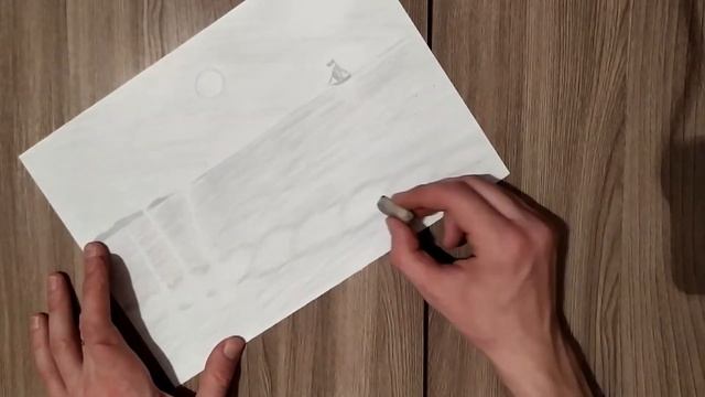 Море, лодка, пальмовый остров.Рисуем простой пейзаж. Sea, boat, palm island.Draw a simple landscape смотреть онлайн