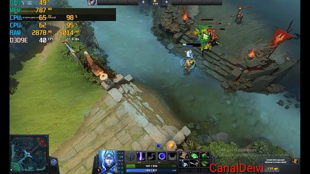 Dota 2 GTX 650ti + G530 Pc Gamer Baratinho teste/gameplay смотреть онлайн