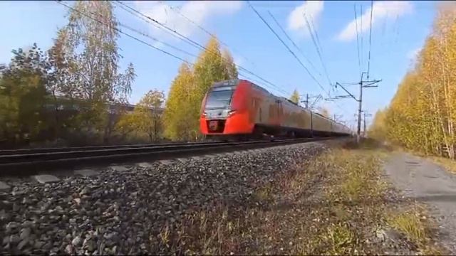 Ласточка - ЭС-2Г сообщением -Нижний Тагил-Екатеринбург смотреть онлайн