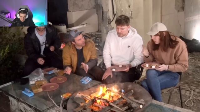 ЭВЕЛОН СМОТРИТ MrBeast - Я Выжил 7 Дней в Заброшенном Городе смотреть онлайн